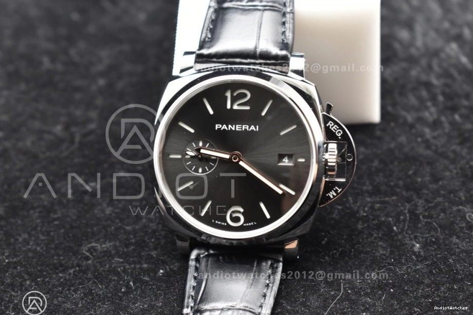 Best 42mm PAM1250 Gray 978 on Leather Dial Edition Due Luminor WaterResistant Strap Black P VSF 0502